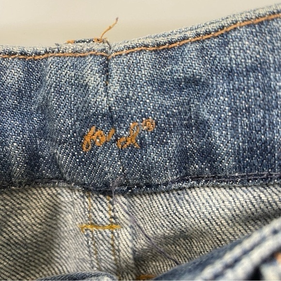 7 Of All Mankind Ombre Wide Leg Flare Denim Blue Jean Womens - Picture 5 of 13